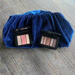 NEW LANCOME PARIS MINI BLUSH AND EYESHADOW PALETTES + BONUS POUCH